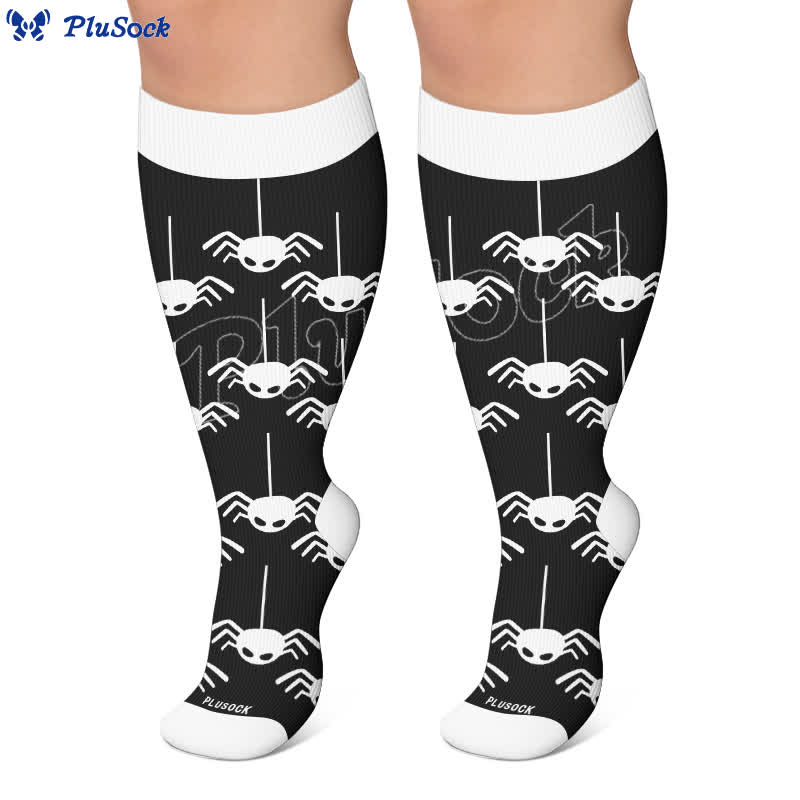 Plusock Plus Size Pink Purple Novelty Compression Socks - image 6