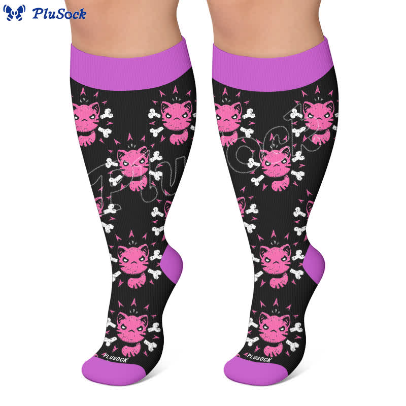 Plusock Plus Size Cartoon Alt Compression Socks - image 5