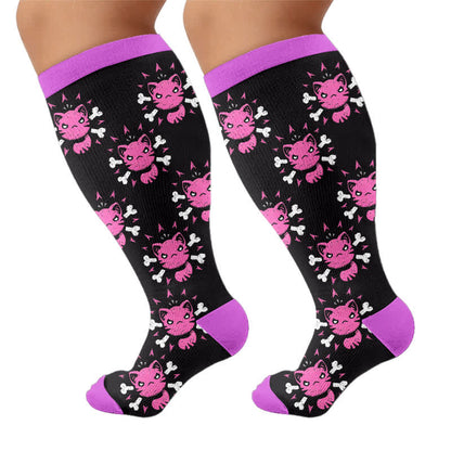 Plusock Plus Size Cartoon Alt Compression Socks - image 8
