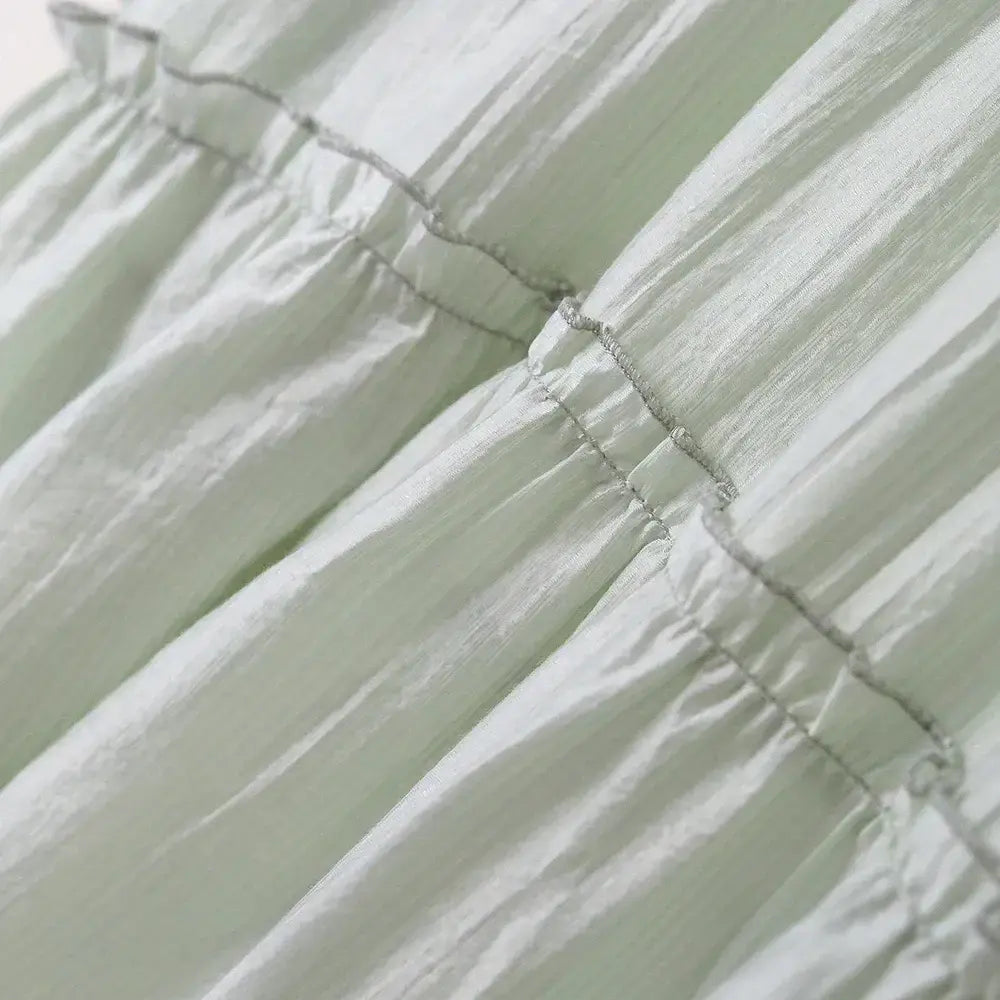 Plusock Plus Size Tiered Tencel Flutter Sleeve Blouse - image 3