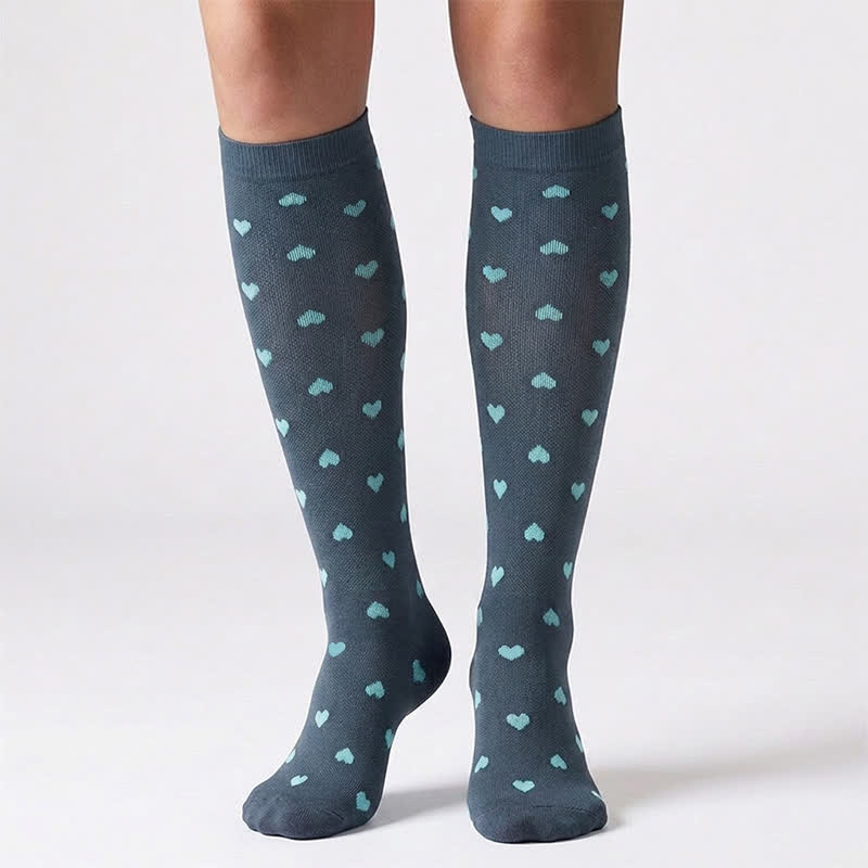 Plusock Blue Dots Compression Socks(6 Pairs) - image 1