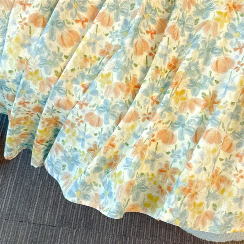Plusock Plus Size Peter Pan Collar Floral Skirt Set - image 8