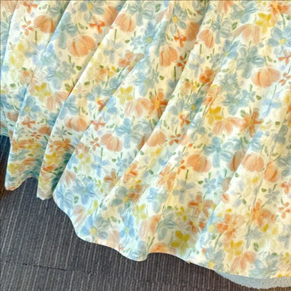 Plusock Plus Size Peter Pan Collar Floral Skirt Set - image 8
