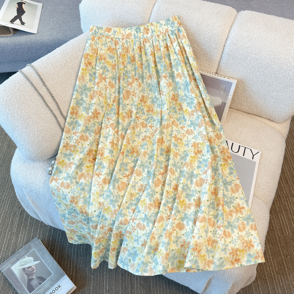 Plusock Plus Size Peter Pan Collar Floral Skirt Set - image 9