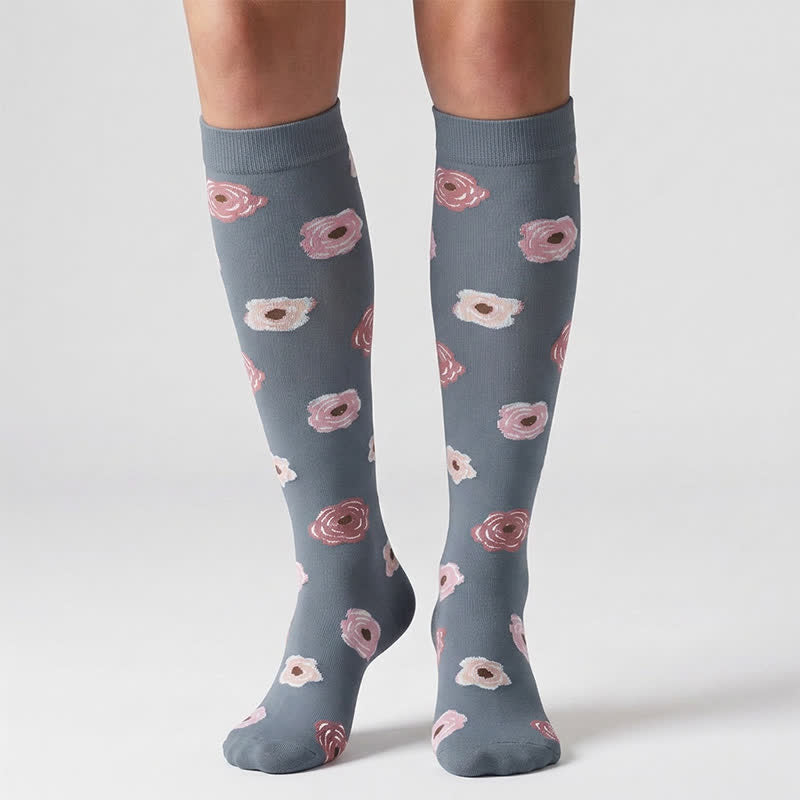 Plusock Flower Series Compression Socks(6 Pairs) - image 4