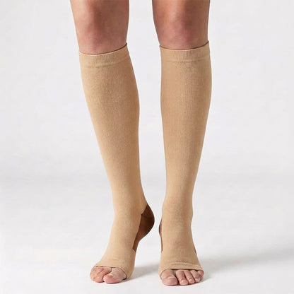 Plusock Classic Color Open Toe Compression Socks(5 Pairs) - image 4
