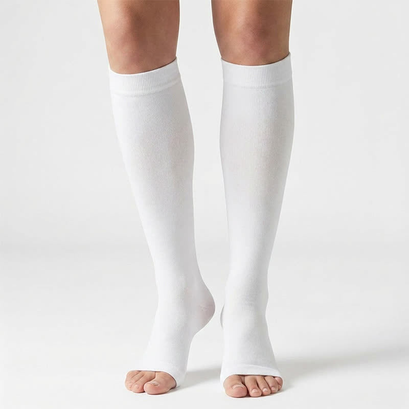 Plusock Classic Color Open Toe Compression Socks(5 Pairs) - image 3