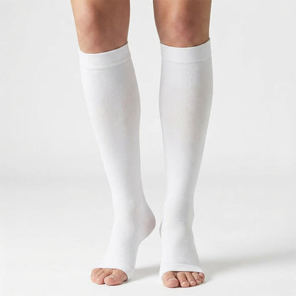 Plusock Classic Color Open Toe Compression Socks(5 Pairs) - image 3
