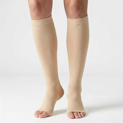 Plusock Classic Color Open Toe Compression Socks(5 Pairs) - image 2