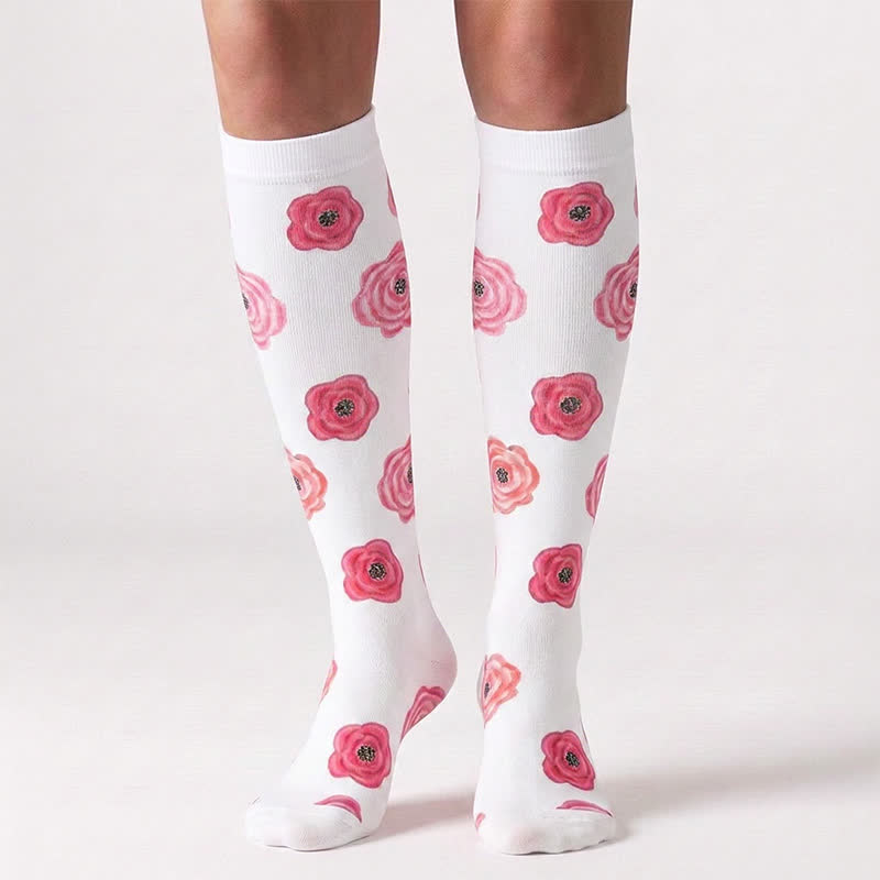 Plusock Blooming Flowers Series Compression Socks(6 Pairs) - image 2