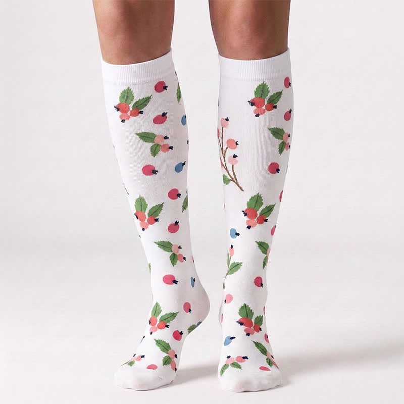 Plusock Blooming Flowers Series Compression Socks(6 Pairs) - image 5