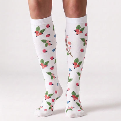 Plusock Blooming Flowers Series Compression Socks(6 Pairs) - image 5