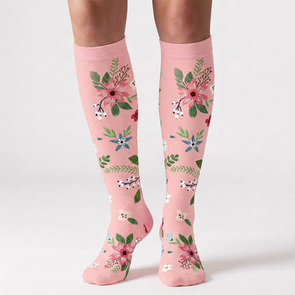 Plusock Blooming Flowers Series Compression Socks(6 Pairs) - image 6