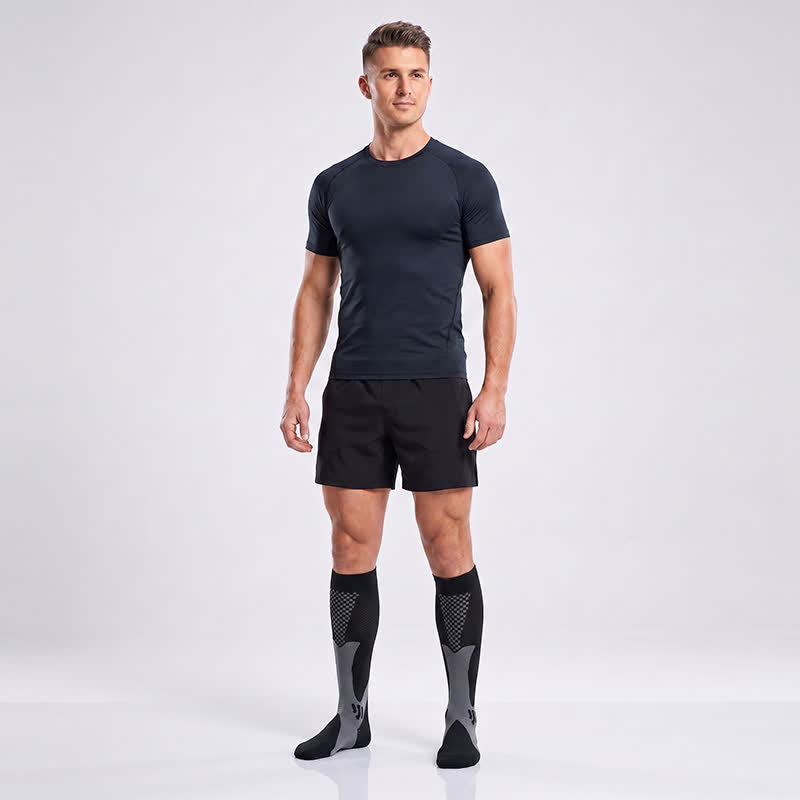 Plusock Colorful Stripe Compression Socks(3 Pairs) - image 4