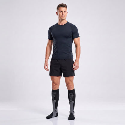 Plusock Colorful Stripe Compression Socks(3 Pairs) - image 4