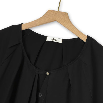 Plusock Plus Size Solid Loose Cotton Linen Top and Skirt Set - image 3