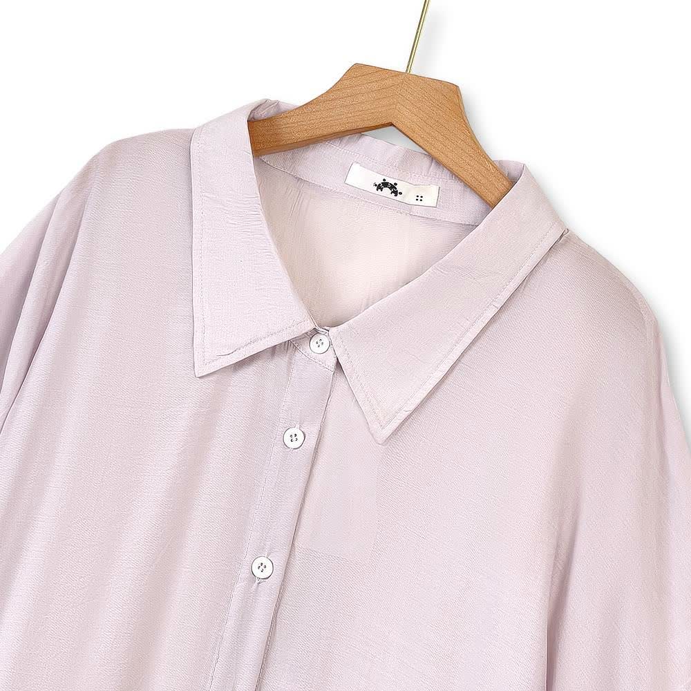 Plusock Plus Size Drape Shirt and Cami Dress Set - image 1