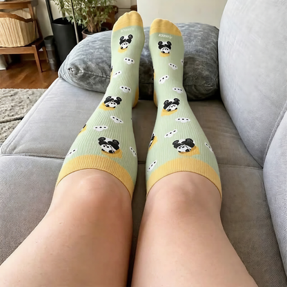 Plusock Plus Size Panda Cat Dog Print Compression Socks - image 2