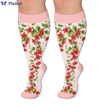 Plusock Plus Size Morning glory Compression Socks - image 5