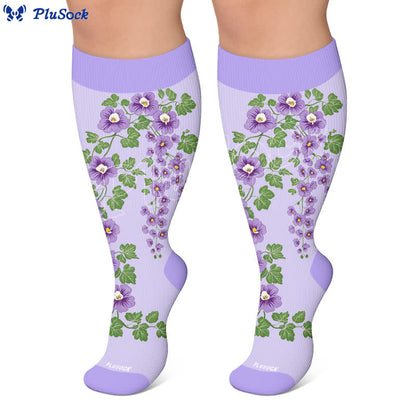 Plusock Plus Size Morning glory Compression Socks - image 4