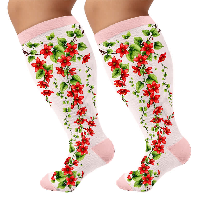 Plusock Plus Size Morning glory Compression Socks - image 9