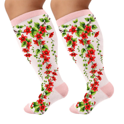 Plusock Plus Size Morning glory Compression Socks - image 9