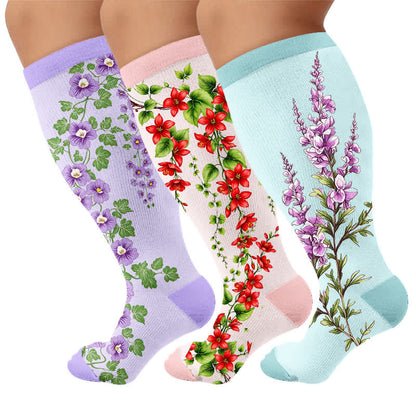 Plusock Plus Size Morning glory Compression Socks - image 7
