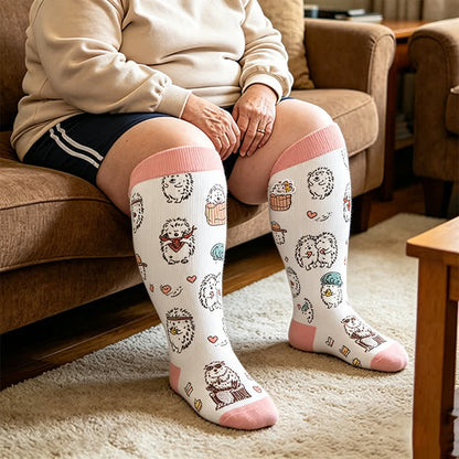 Plusock Plus Size Hedgehog Compression Socks - image 2