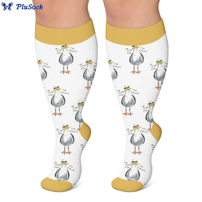 Plusock Plus Size Penguin Compression Socks - image 4