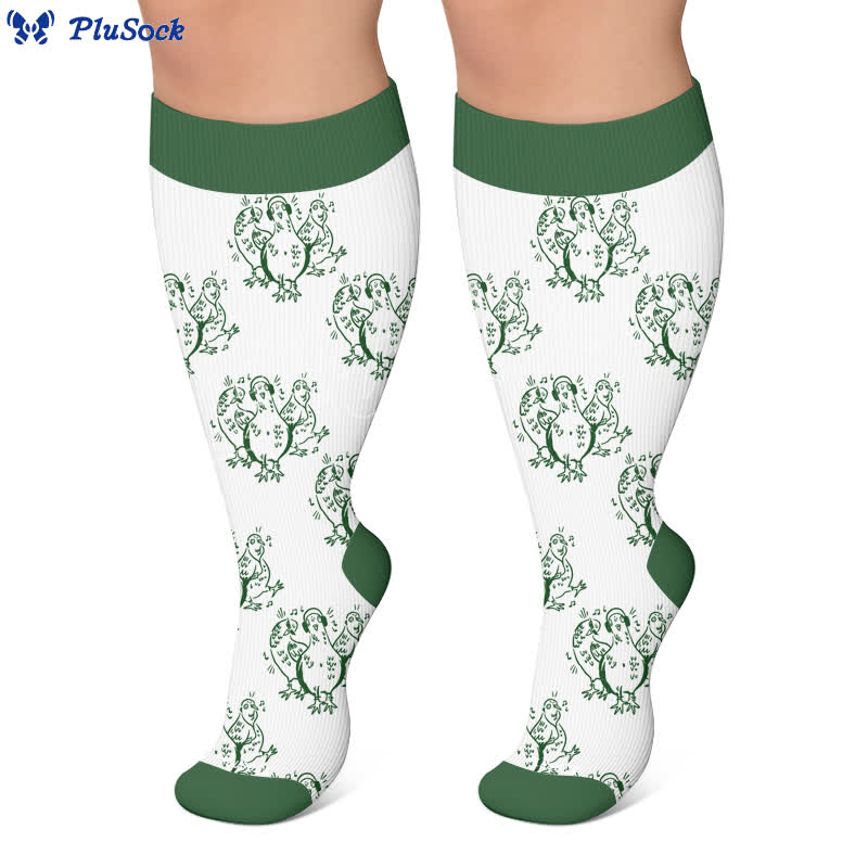 Plusock Plus Size Penguin Compression Socks - image 5