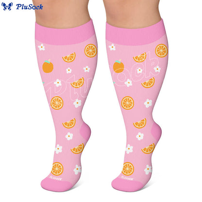 Plusock Plus Size Fruit Print Compression Socks - image 7