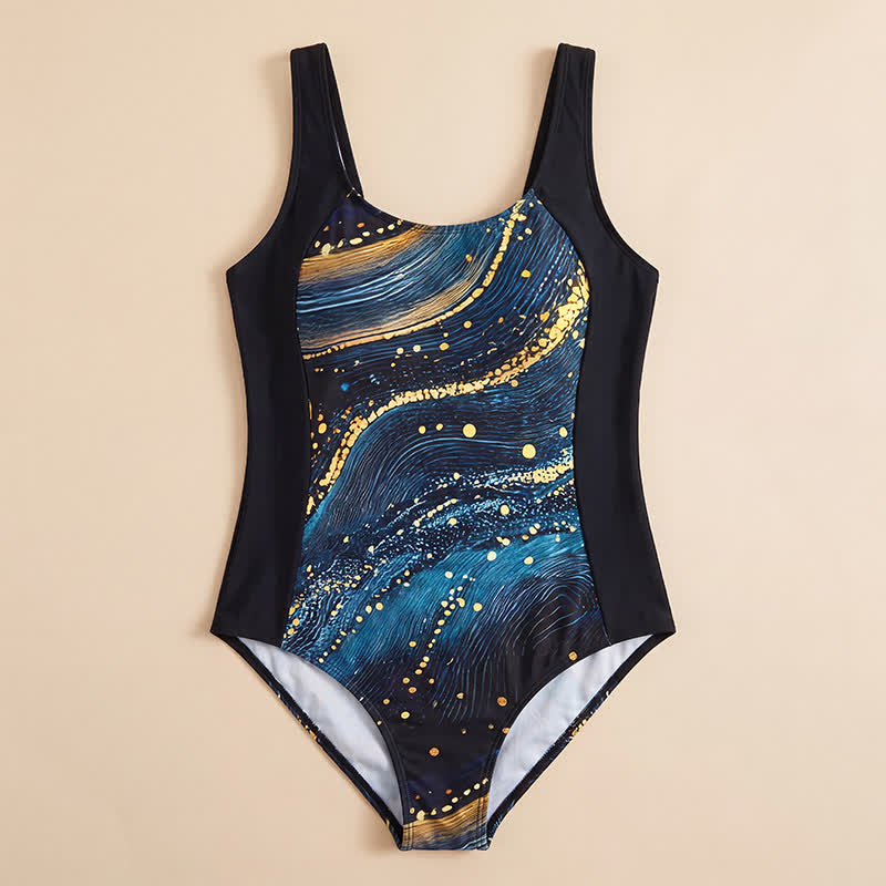 Plusock Vacation Wide Strap Tropical Floral One-Piece Swimsuit - image 7
