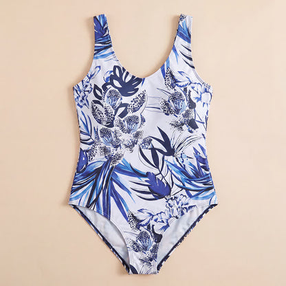 Plusock Vacation Wide Strap Tropical Floral One-Piece Swimsuit - image 10