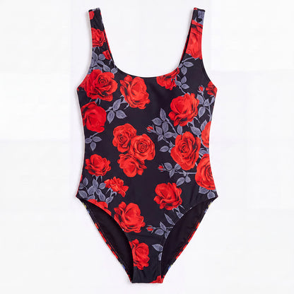 Plusock Tropical Leopard Flower Cat Print One-Piece Swimsuit - image 14