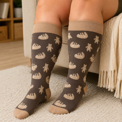 Plusock Plus Size Cute Bear Compression Socks - image 3