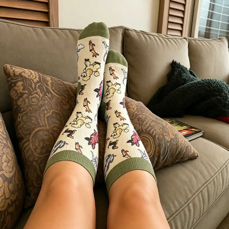 Plusock Plus Size Swan Cat Compression Socks - image 2