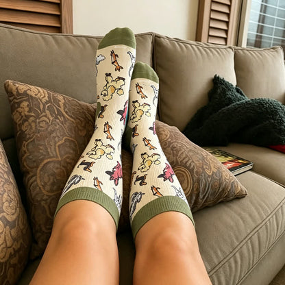 Plusock Plus Size Swan Cat Compression Socks - image 2