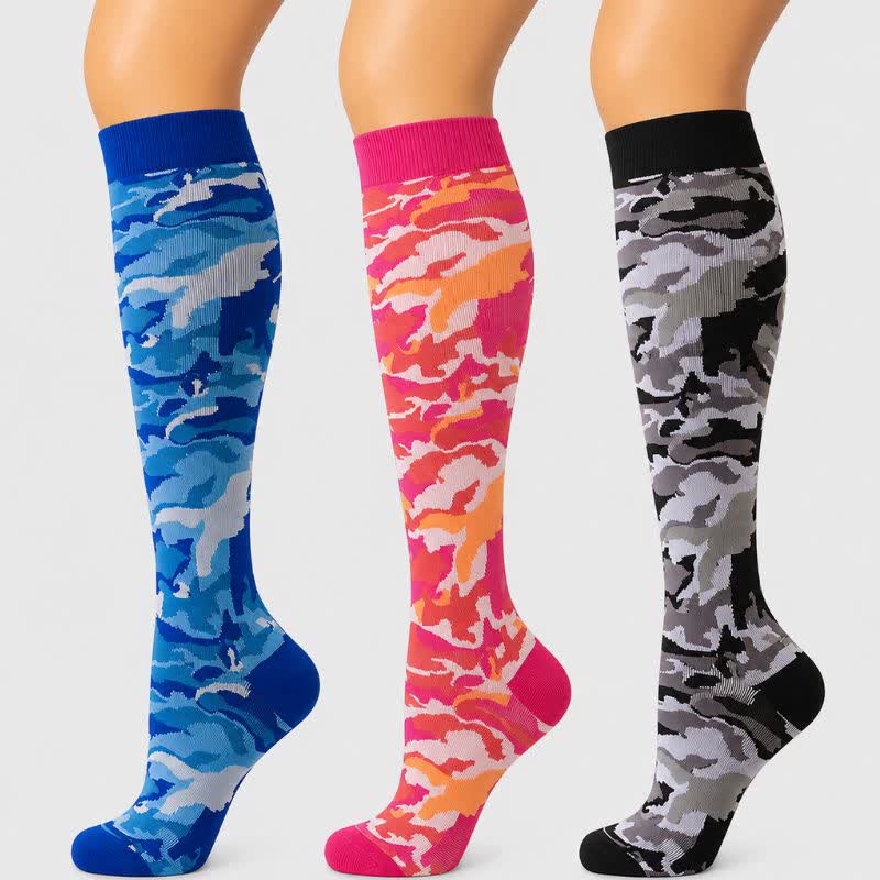 Plusock Blue Camo Compression Socks(3 Pairs) - image 0