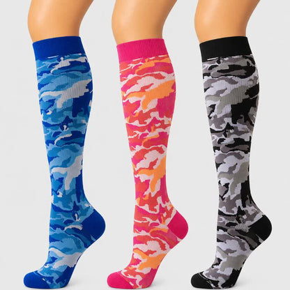 Plusock Blue Camo Compression Socks(3 Pairs) - image 0