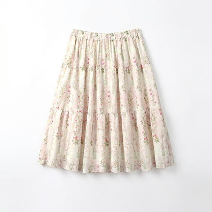 Plusock Plus Size Batwing Sleeve Blouse Floral Tiered Midi Skirt Set - Midi Skirt - 6XL - image 9