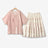 Plusock Plus Size Batwing Sleeve Blouse Floral Tiered Midi Skirt Set - 2Pcs Set - 6XL - image 0