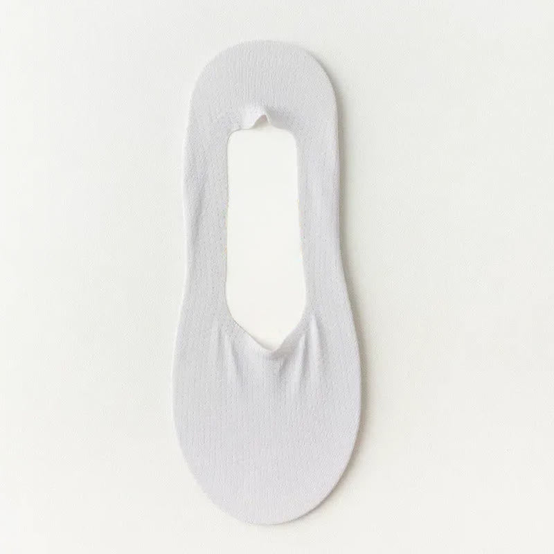 Plusock Ice Silk Cooling Soft No Show Socks (6 Pairs) - Light Gray - EU39-45(US6-11) - image 9
