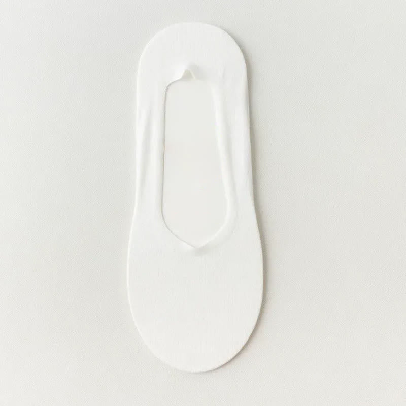 Plusock Ice Silk Cooling Soft No Show Socks (6 Pairs) - White - EU39-45(US6-11) - image 8