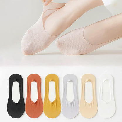Plusock Ice Silk Cooling Soft No Show Socks (6 Pairs) - image 0