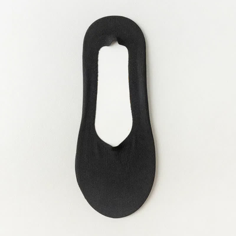 Plusock Ice Silk Cooling Soft No Show Socks (6 Pairs) - Black - EU39-45(US6-11) - image 11