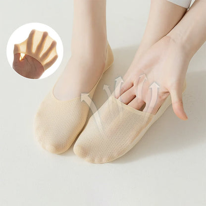 Plusock Ice Silk Cooling Soft No Show Socks (6 Pairs) - image 3