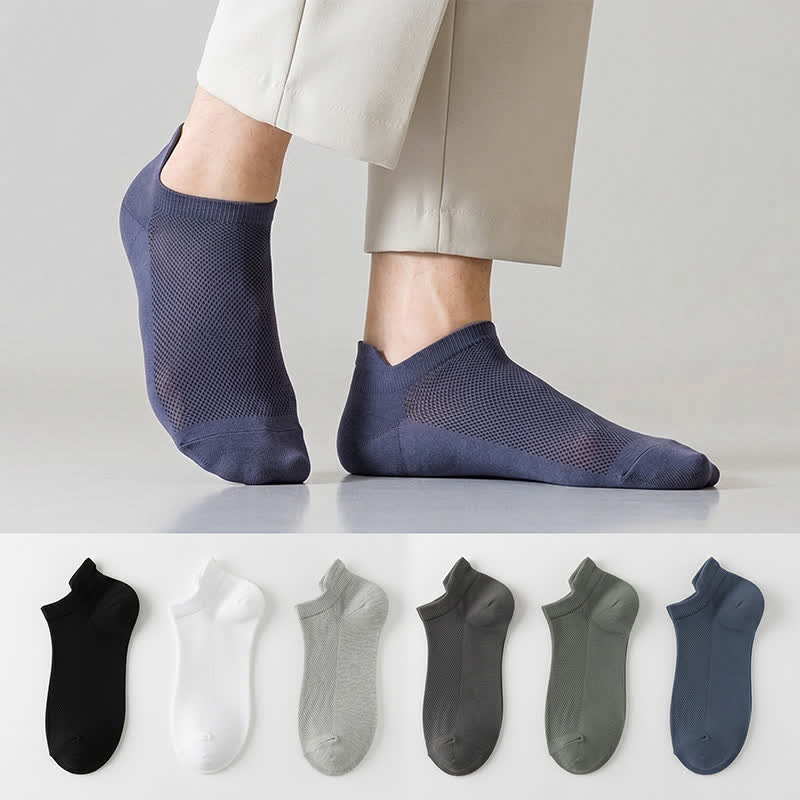 Plusock Breathable Mesh Ankle Socks (6 Pairs) - image 0