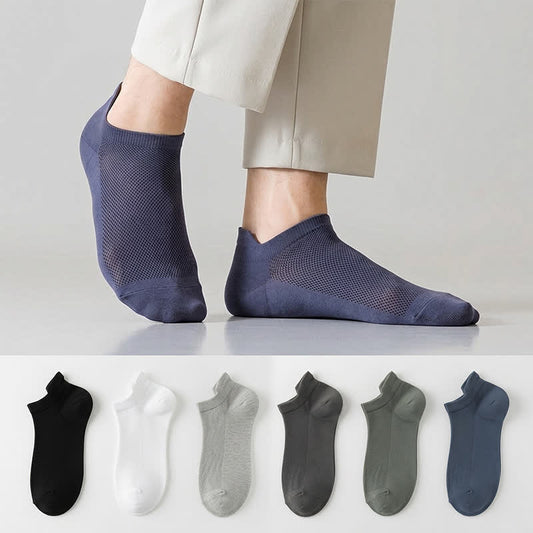 Plusock Breathable Mesh Ankle Socks (6 Pairs) - image 0