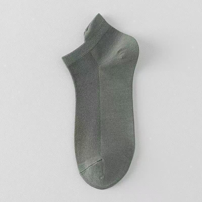 Plusock Breathable Mesh Ankle Socks (6 Pairs) - Army Green - EU39-44(US6-10) - image 8
