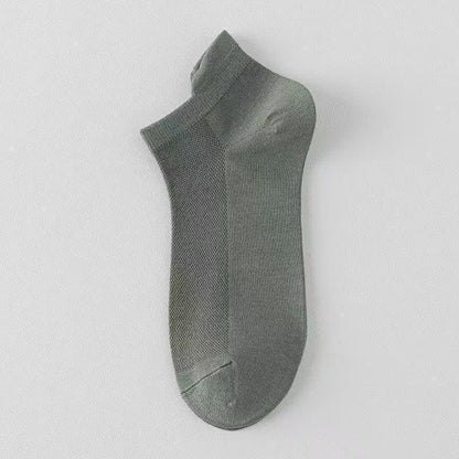 Plusock Breathable Mesh Ankle Socks (6 Pairs) - Army Green - EU39-44(US6-10) - image 8